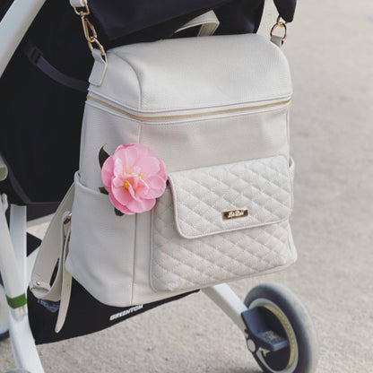 Monaco Diaper Bag | Pearl White