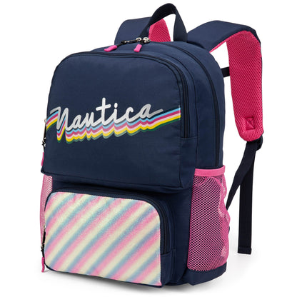 Kids Backpack for School | Retro Rainbow | 16" Tall