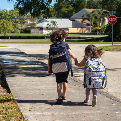 Kids Backpack for School | Sailboats | 16" Tall