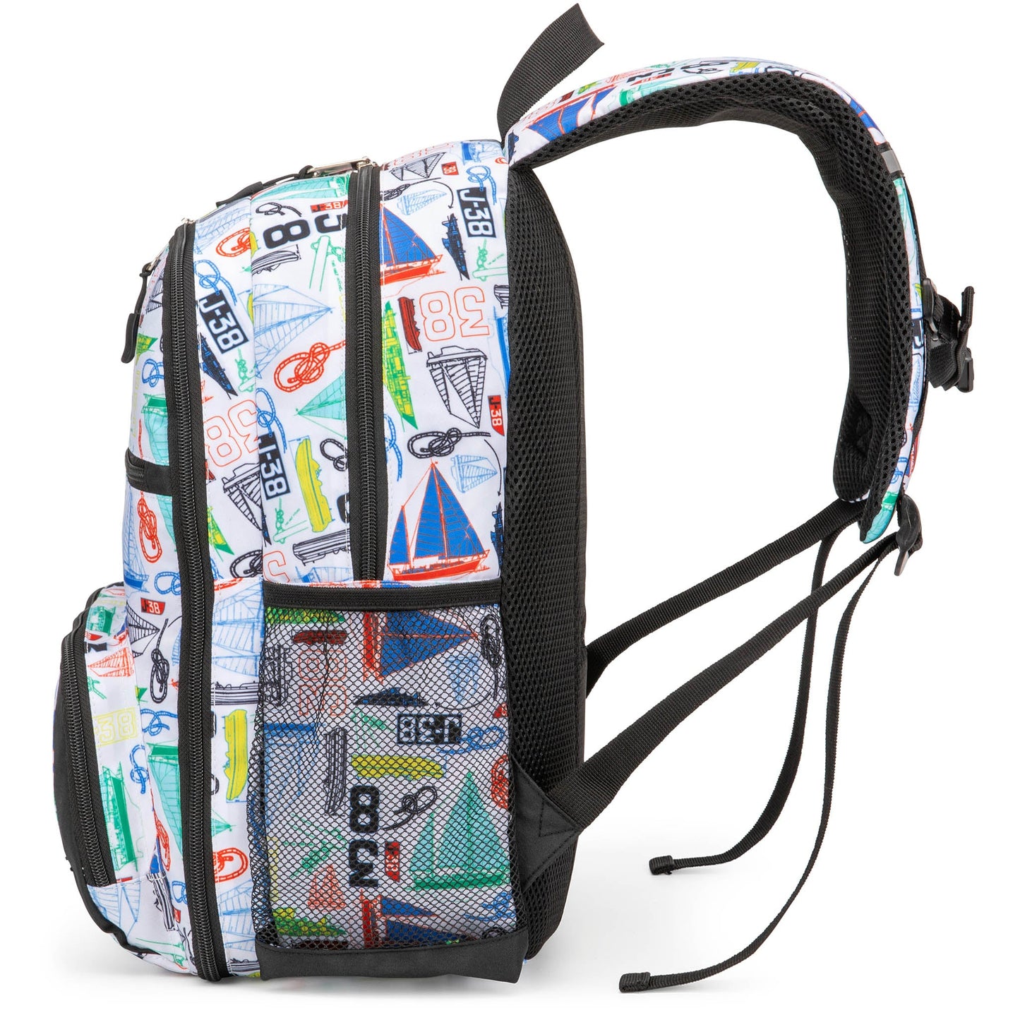 Kids Backpack for School | Sailboats | 16" Tall