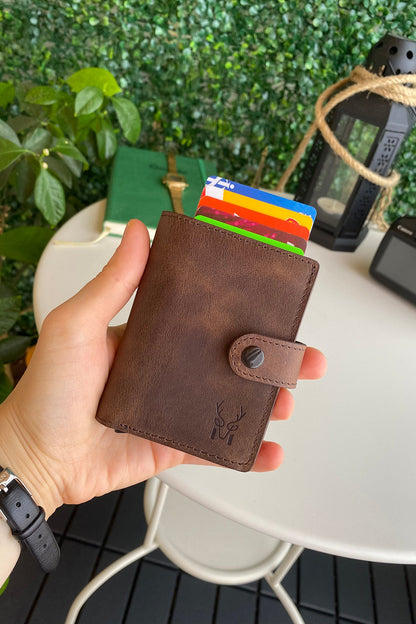 Orlando - Genuine Leather Pop-Up RFID Premium Cardholder