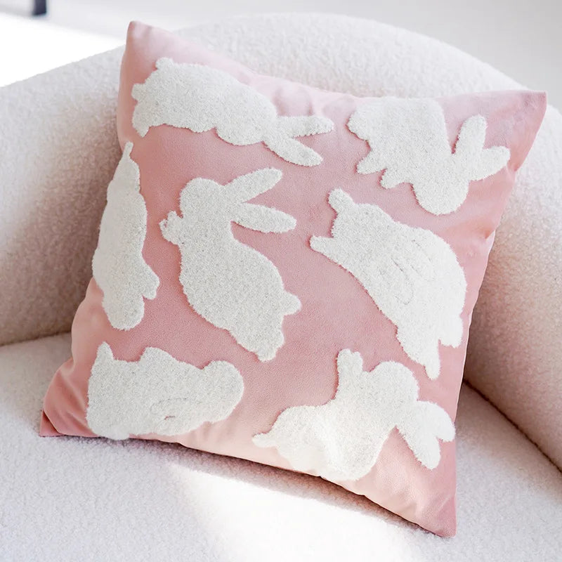 Pink Cute Nursery Cushion Cover and Pillow Case