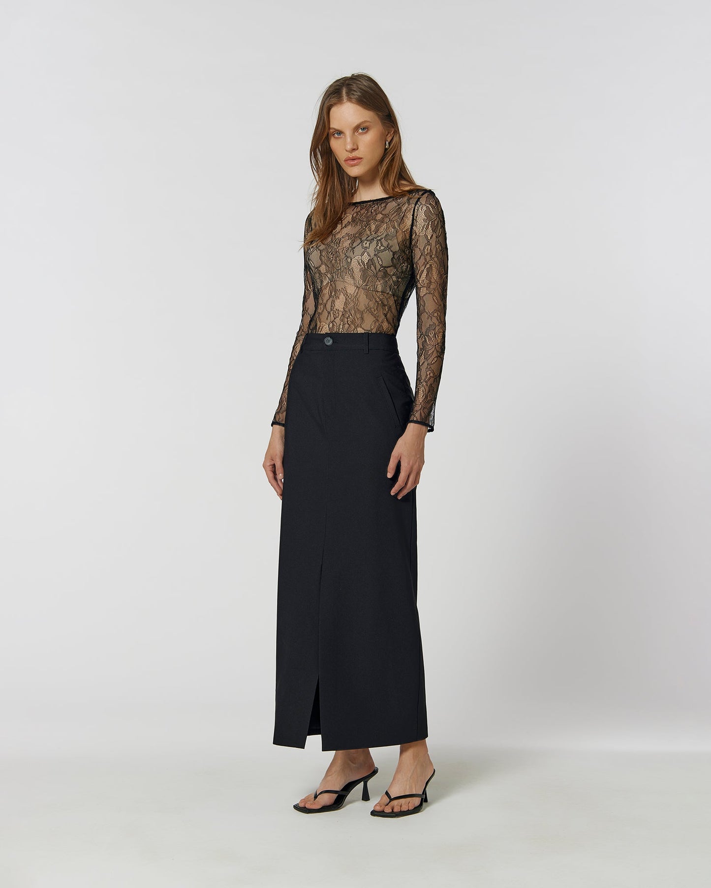 Lace Top Black