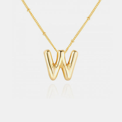 Initial Letter Pendant Necklace