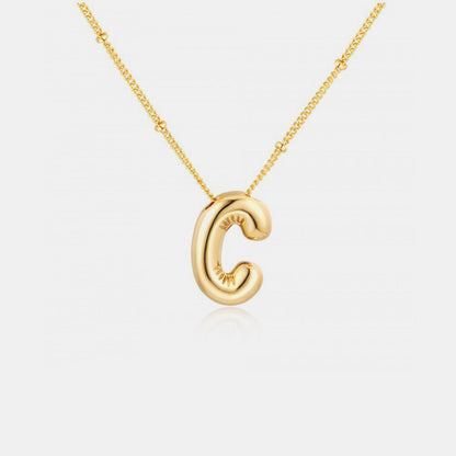 Initial Letter Pendant Necklace