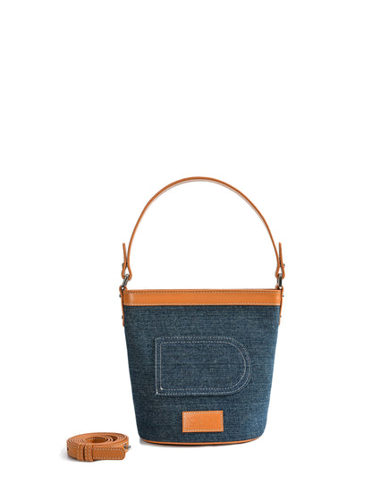 Dorothy Middle Size Bucket Bag, Denim