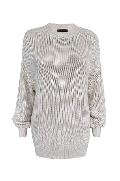 Chunky Crew Neck Sweater