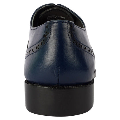 Bubble Leather Oxford Style Dress Shoes