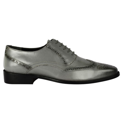 Bubble Leather Oxford Style Dress Shoes