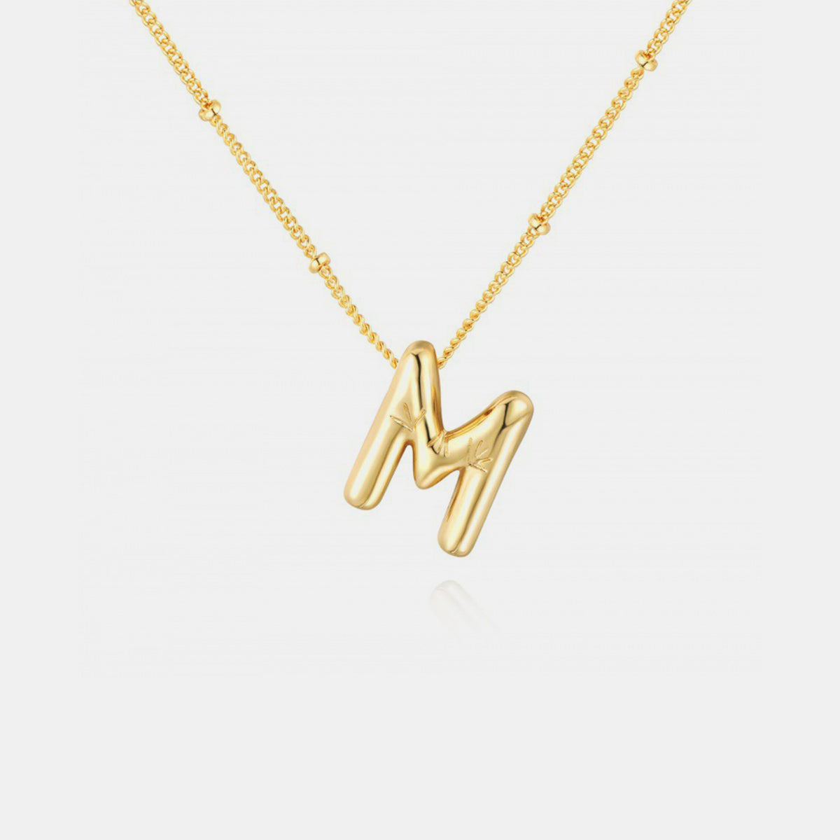 Initial Letter Pendant Necklace