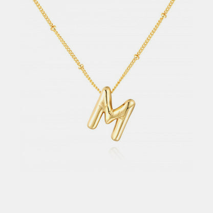 Initial Letter Pendant Necklace