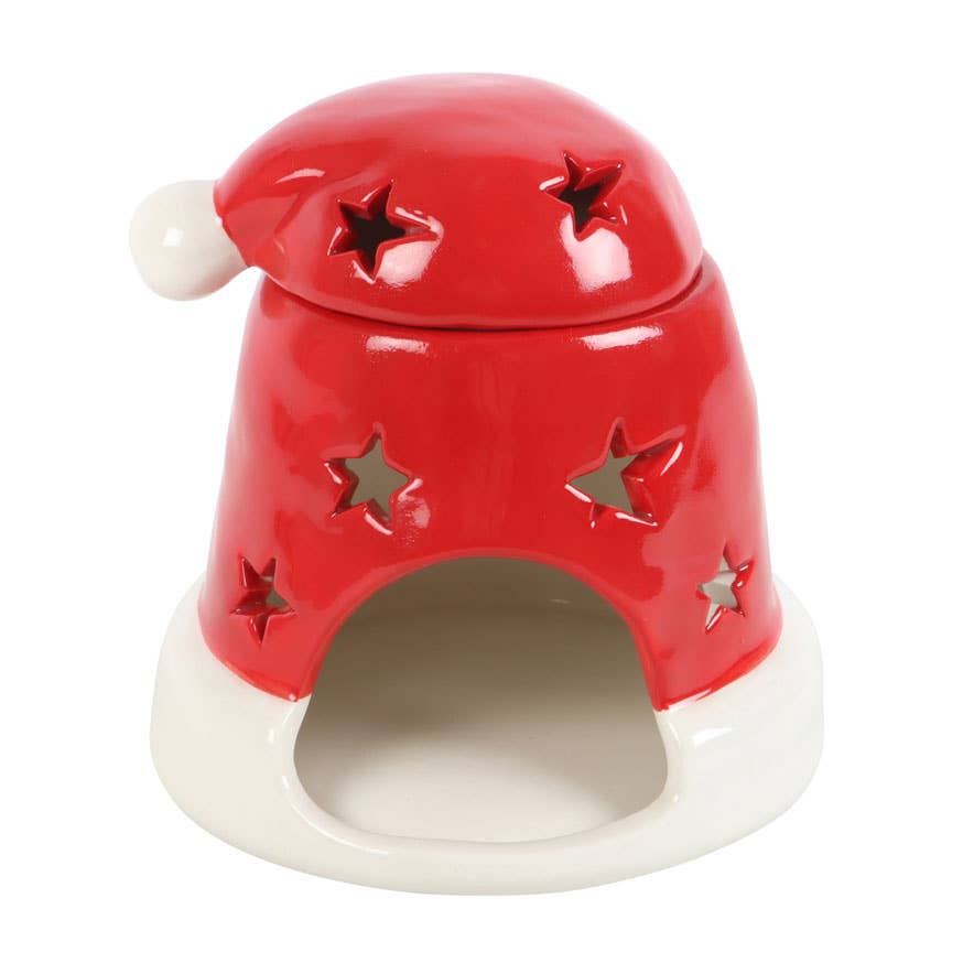 Red Christmas Santa Hat Oil/Wax Tea Light Burner