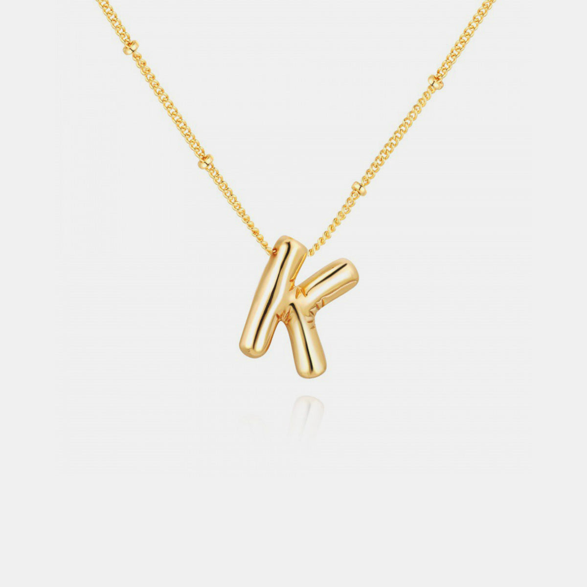 Initial Letter Pendant Necklace