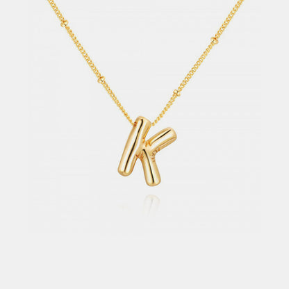 Initial Letter Pendant Necklace