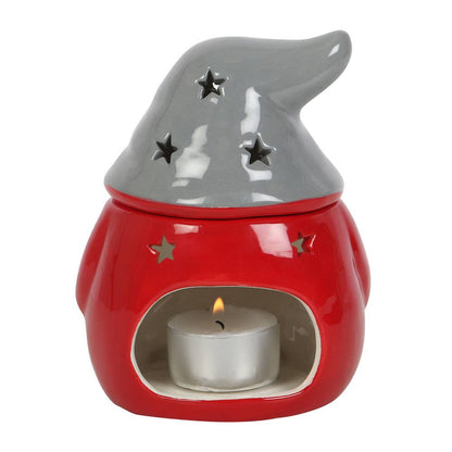 Red and Grey Christmas Gonk Oil/ Wax Burner Tea Light