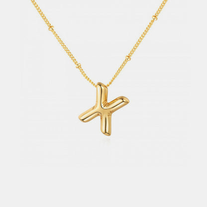 Initial Letter Pendant Necklace