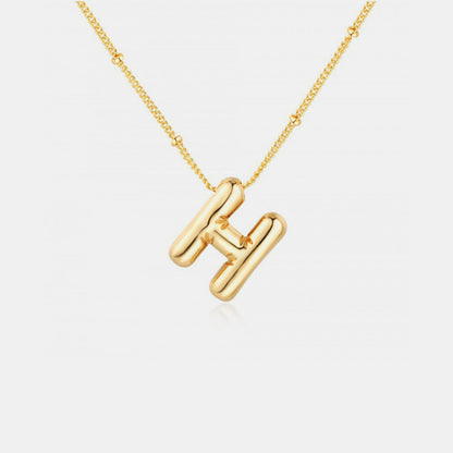 Initial Letter Pendant Necklace