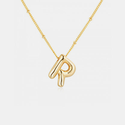 Initial Letter Pendant Necklace