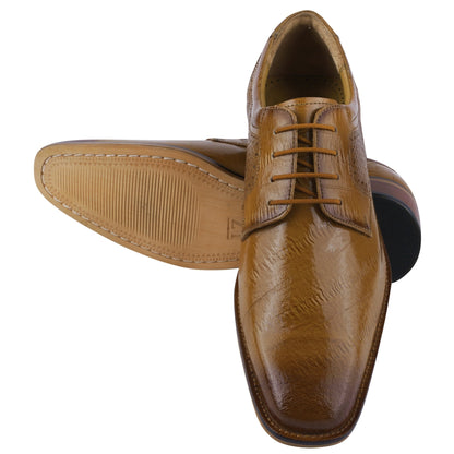 Donald Genuine Leather Oxford Style Tread Design Dress Shoes