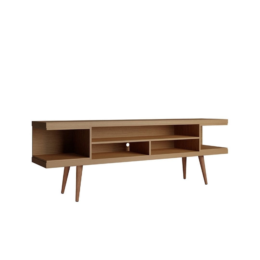 Manhattan Comfort Utopia 70" TV Stand with Splayed Wooden Legs