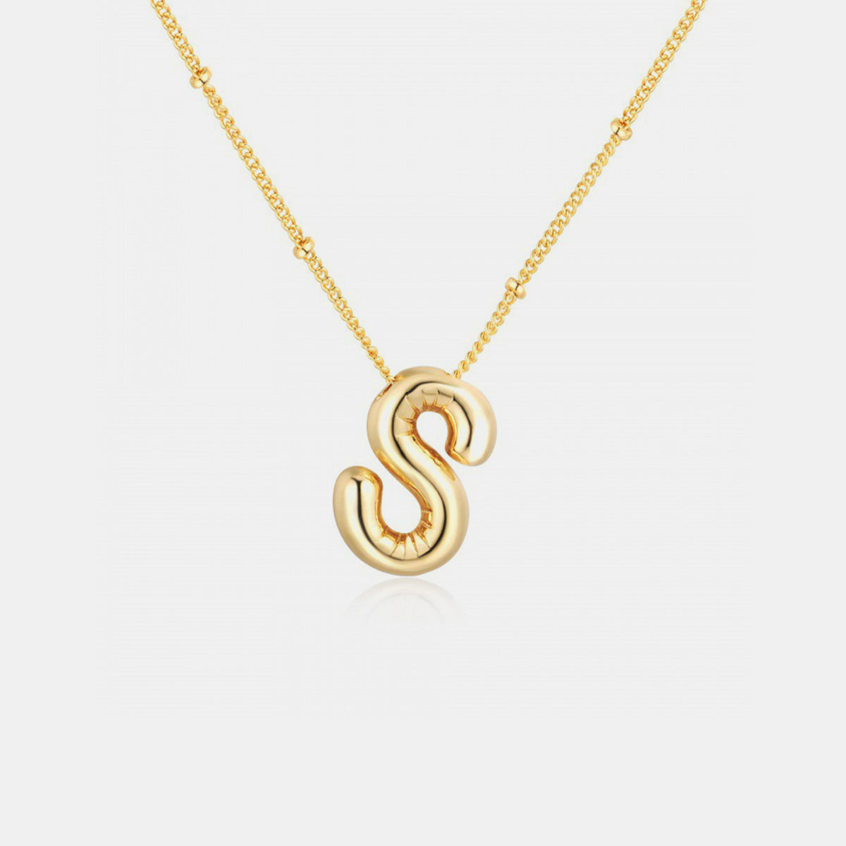 Initial Letter Pendant Necklace