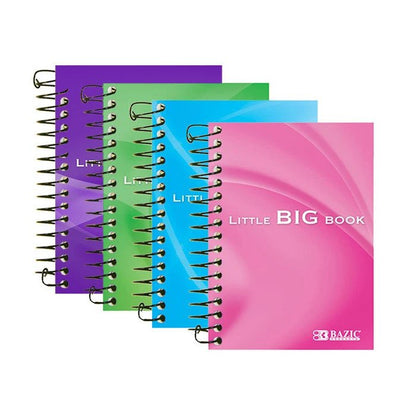 180 Ct. 4" X 5.5" Spiral Fat Book - Random Color