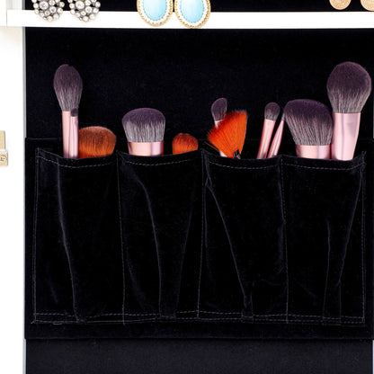 Fashion Simple Jewelry Storage Mirror Cabinet With LED Lights,For Living Room Or Bedroom