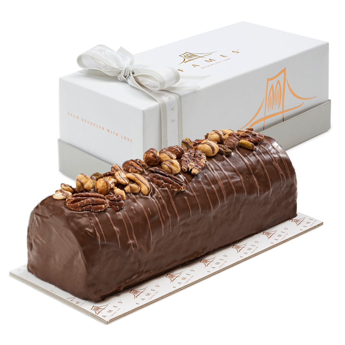 Chocolate  Nutty Halva Log  In Gift Box