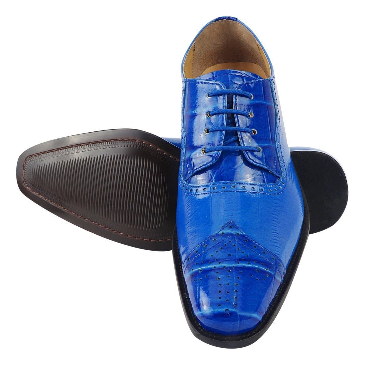 Henley Genuine Leather Oxford Style Brogue Dress Shoes