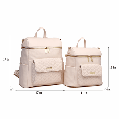 Petit Monaco Diaper Bag | Pastel Pink