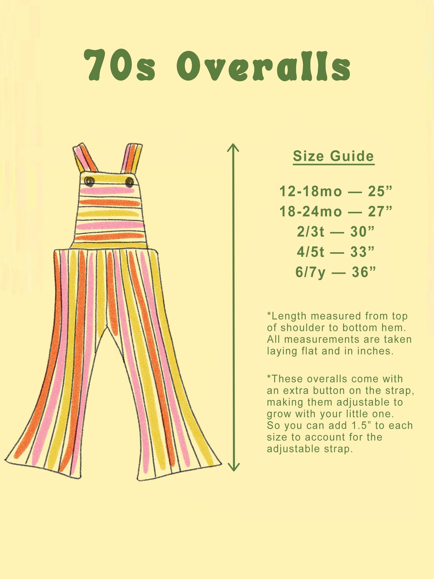 70s Groovy Retro Overalls