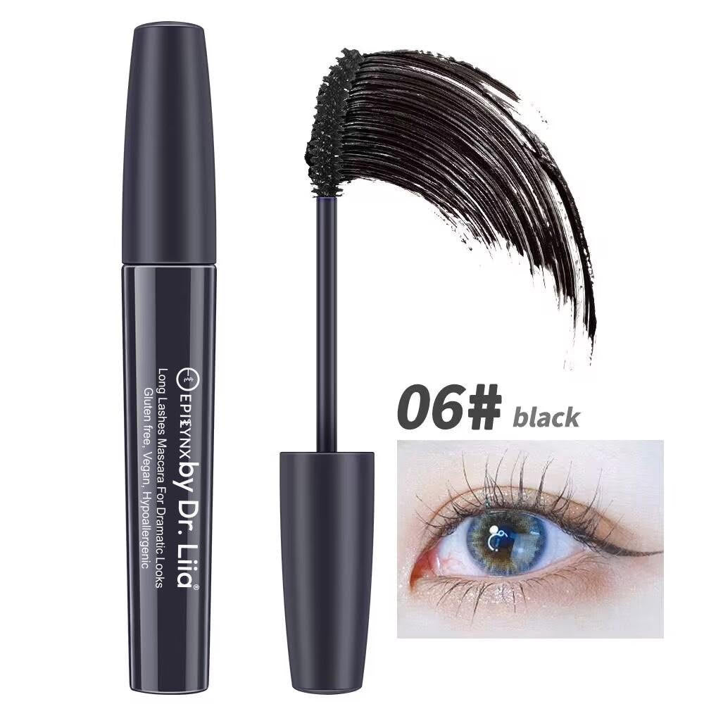 Long Lashes Mascara For Dramatic Looks - Carbon Black, Brown, Blue, Purple and Red Mascara