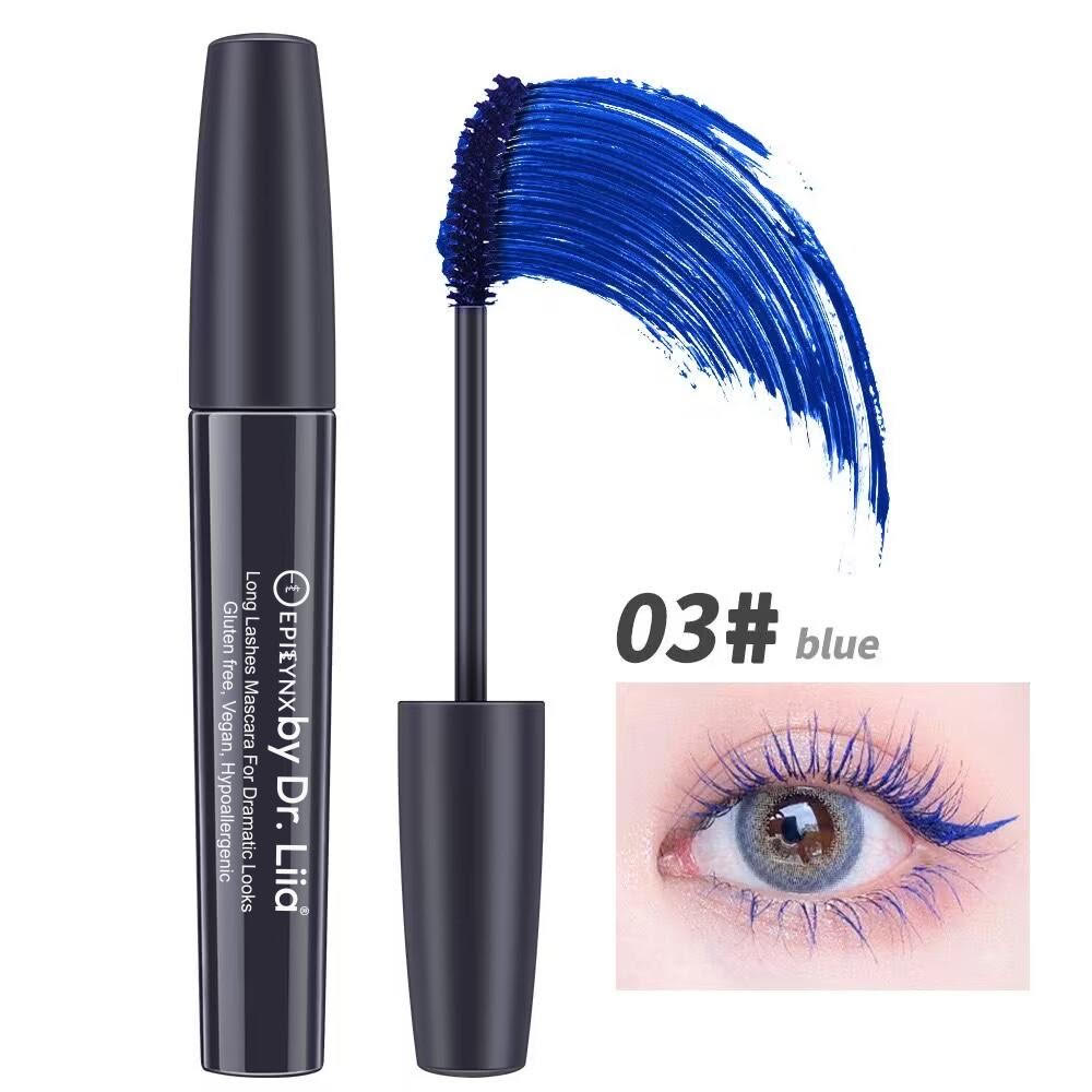 Long Lashes Mascara For Dramatic Looks - Carbon Black, Brown, Blue, Purple and Red Mascara