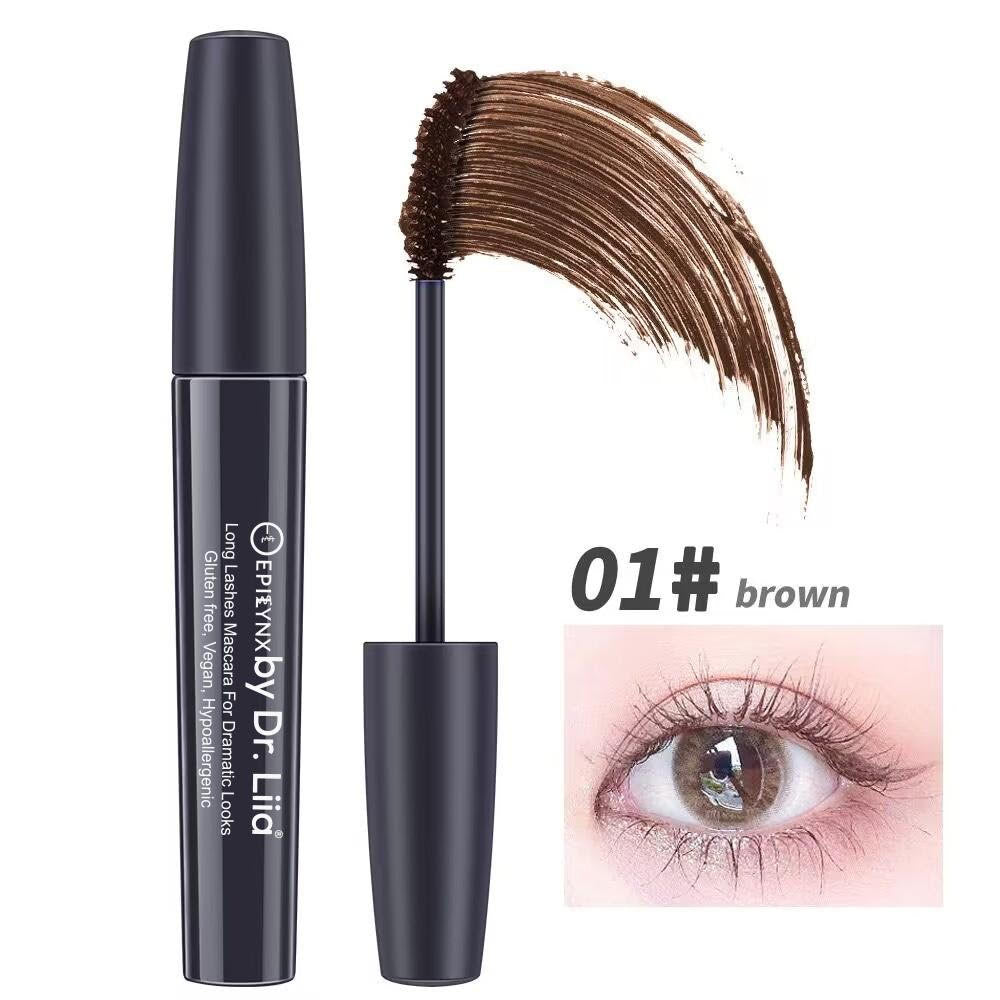 Long Lashes Mascara For Dramatic Looks - Carbon Black, Brown, Blue, Purple and Red Mascara