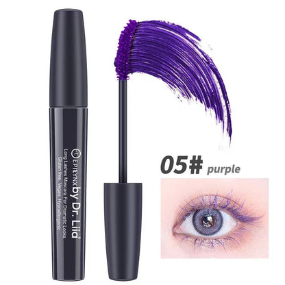 Long Lashes Mascara For Dramatic Looks - Carbon Black, Brown, Blue, Purple and Red Mascara