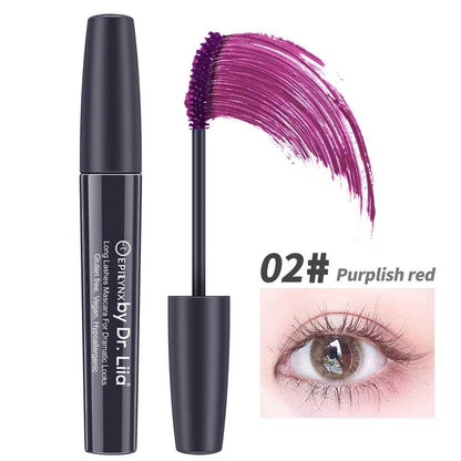 Long Lashes Mascara For Dramatic Looks - Carbon Black, Brown, Blue, Purple and Red Mascara