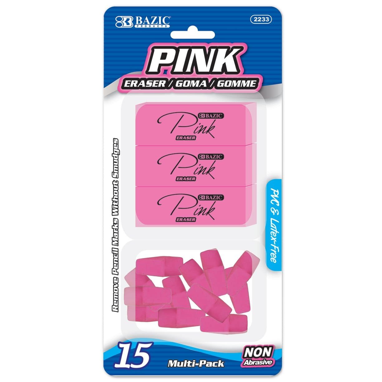 Pink Eraser Sets ( 15/Pack)