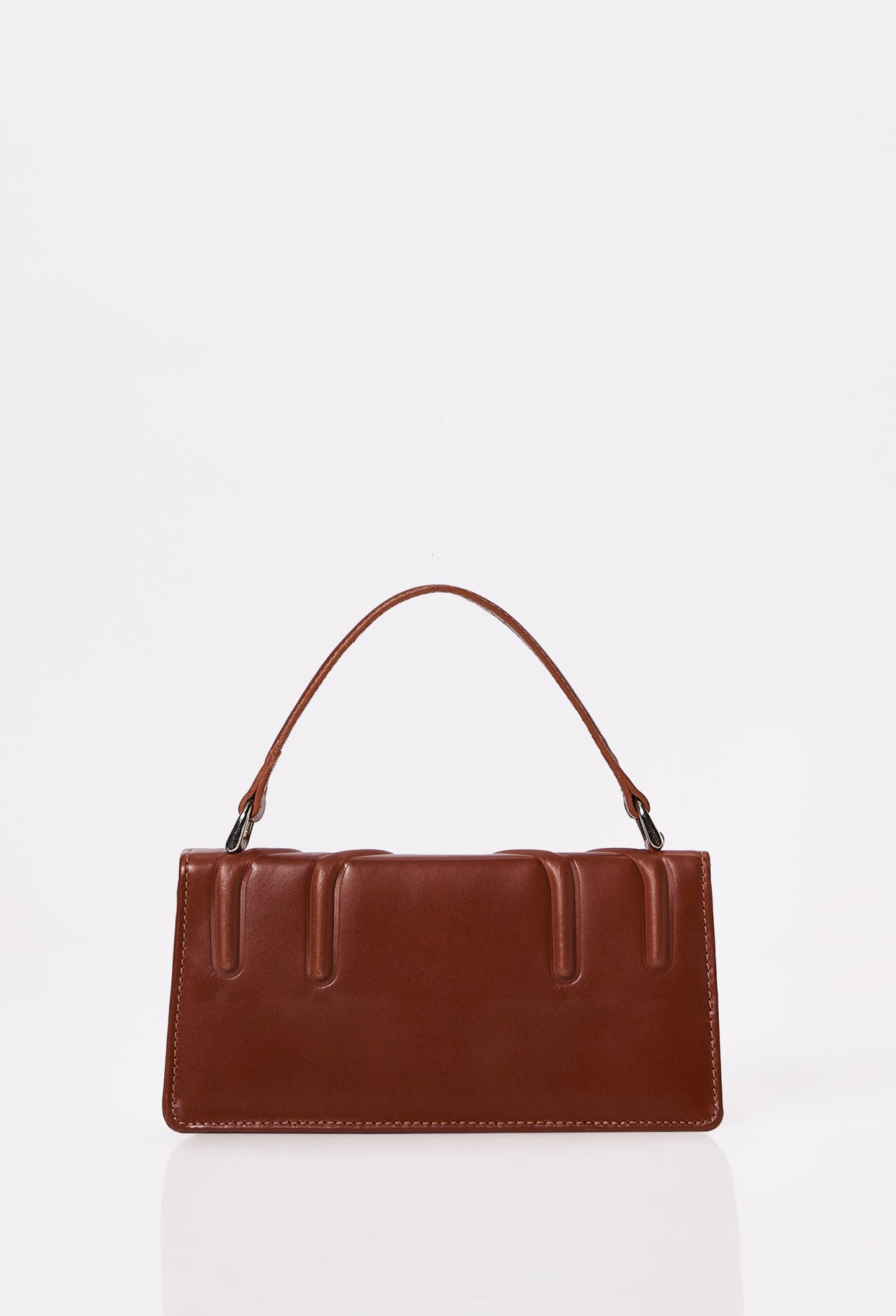 Tan Leather Crossbody Flap Bag 'Hilda'