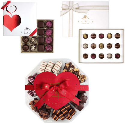 Chocolate Gift Basket Chocolate Gifts - Delicious Gourmet Chocolates (3 Pack), Dairy Free, Kosher.