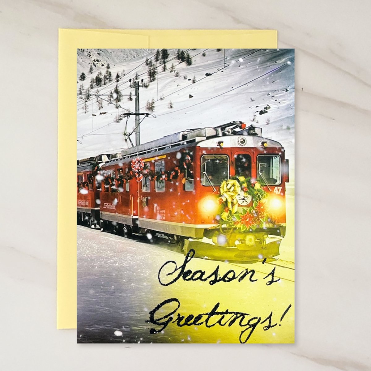 Midnight Express - Christmas Greeting Card