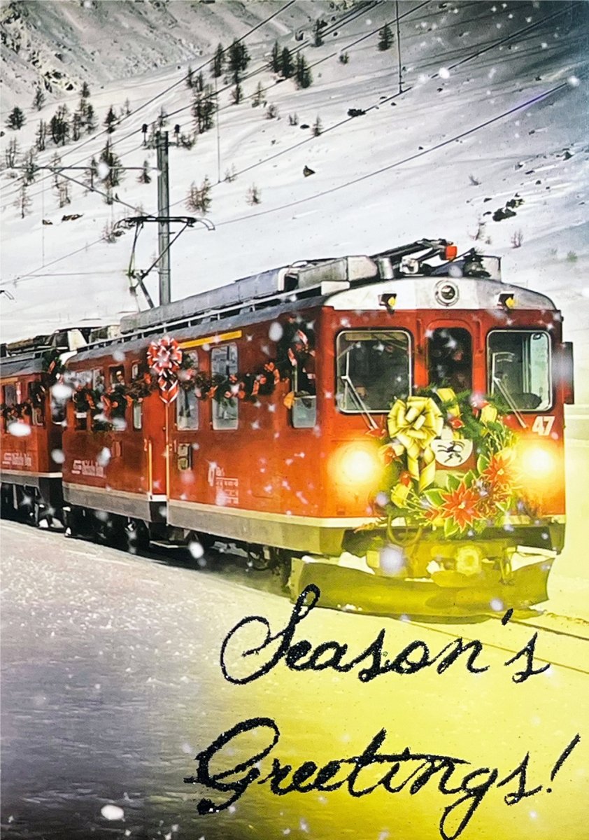 Midnight Express - Christmas Greeting Card