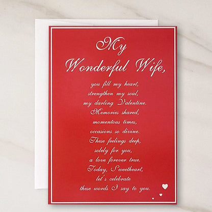 My Darling Valentine - Wife Valentines Day Greeting Card