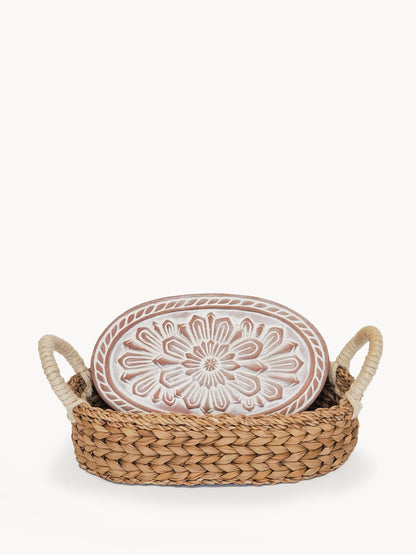 Bread Warmer & Basket - Flower