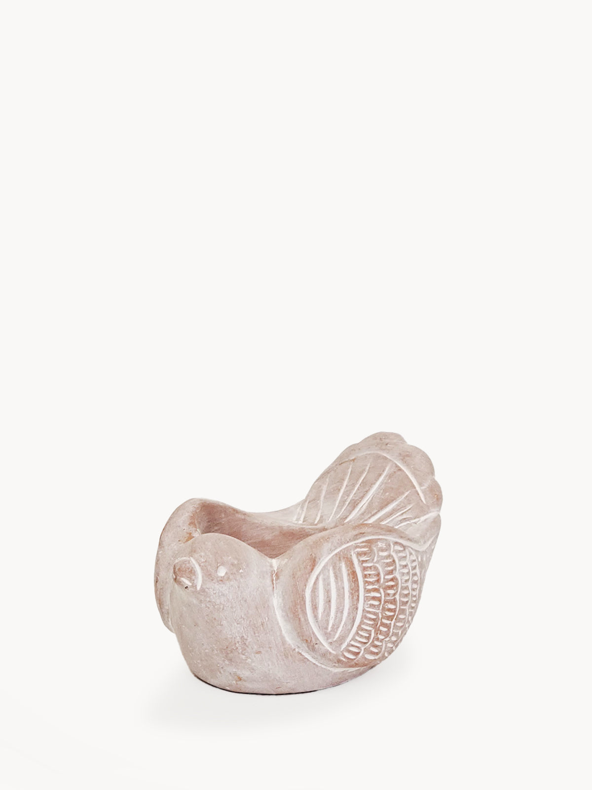 Terracotta Tea Light Candle Holder - Bird