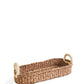 Savar Bread Basket with White Handle
