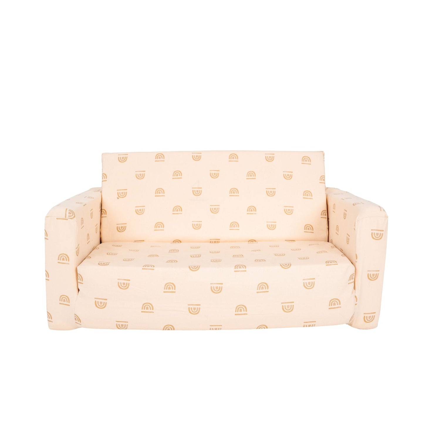 Rainbow Stamp in Cream Play Couch