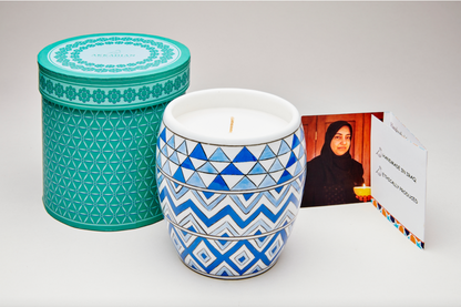 Sapphire Mosaic Candle
