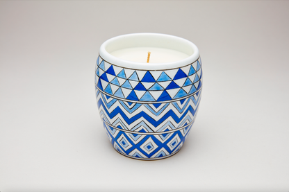 Sapphire Mosaic Candle