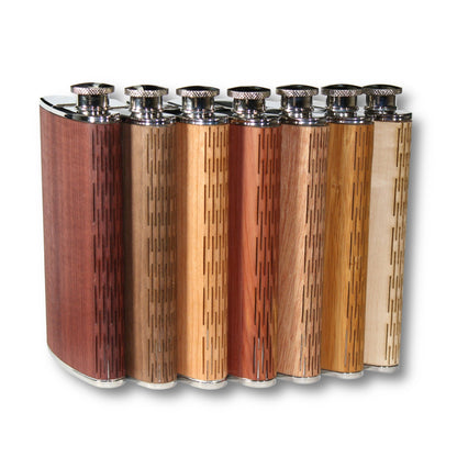 4 oz. Wooden Cigar Flask