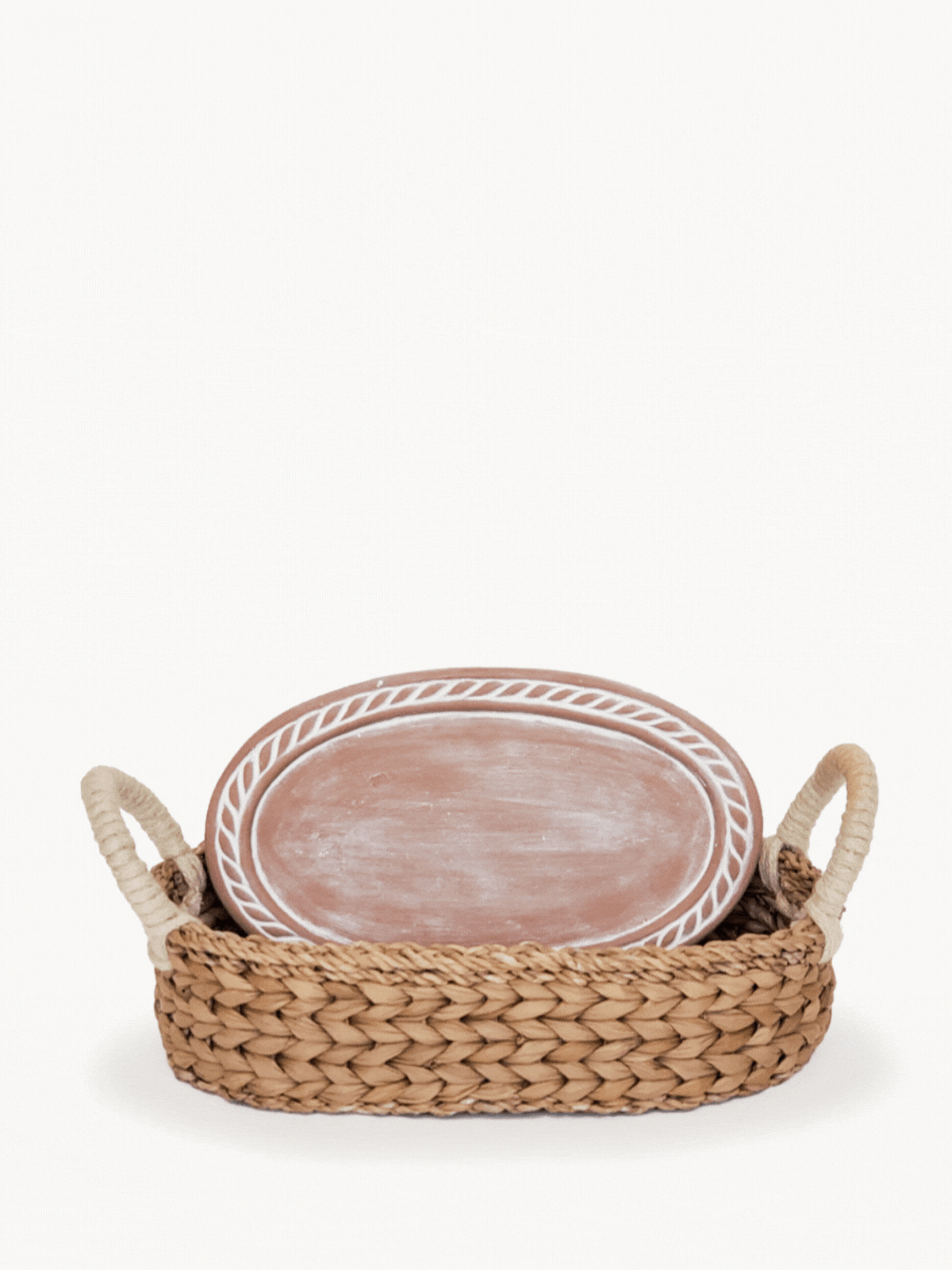 Personalized Bread Warmer & Basket - Recipe Oval